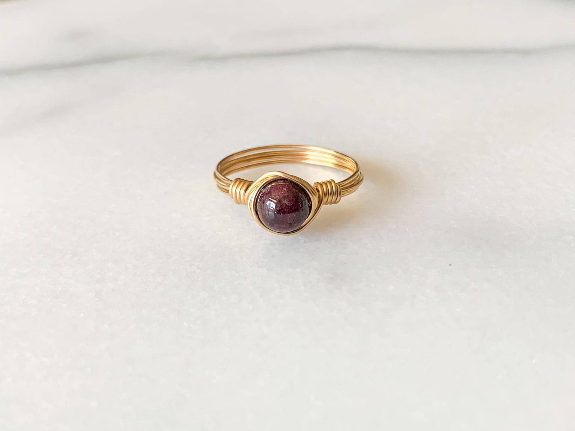 Wassermelonen-Turmalin Ring - Draht Gewickelt Natürlicher Edelstein in 14K Gold Filled Oder Sterling Silber Individuell Handgefertigter Schmuck Wassermelonen-Turmalin Ring - Draht Gewickelt Natürlicher Edelstein in 14K Gold Filled Oder Sterling Silber Individuell Handgefertigter Schmuck von SaraWeberJewelry