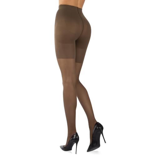 Sarah Borghi Comfort Strumpfhose Velato 20 Denier mit Lycra Adaptiv, formender Body für perfekte Silhouettenwirkung, zu 100% in Italien hergestellt. von Sarah Borghi