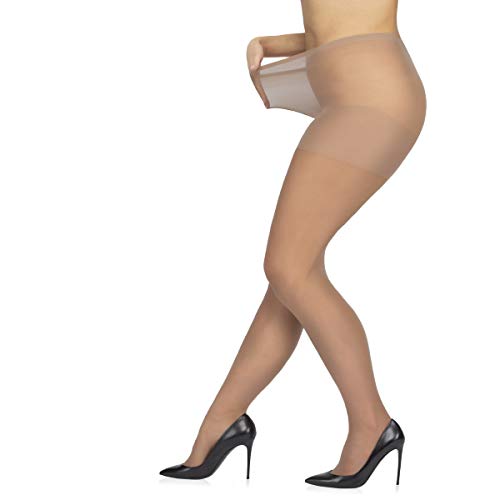 Sarah Borghi Fein Strumpfhose Damen Übergröße 20 Den, Lycra Xceptionelle, ohne Zwickel Ultra-Komfort, Made in Italy von Sarah Borghi