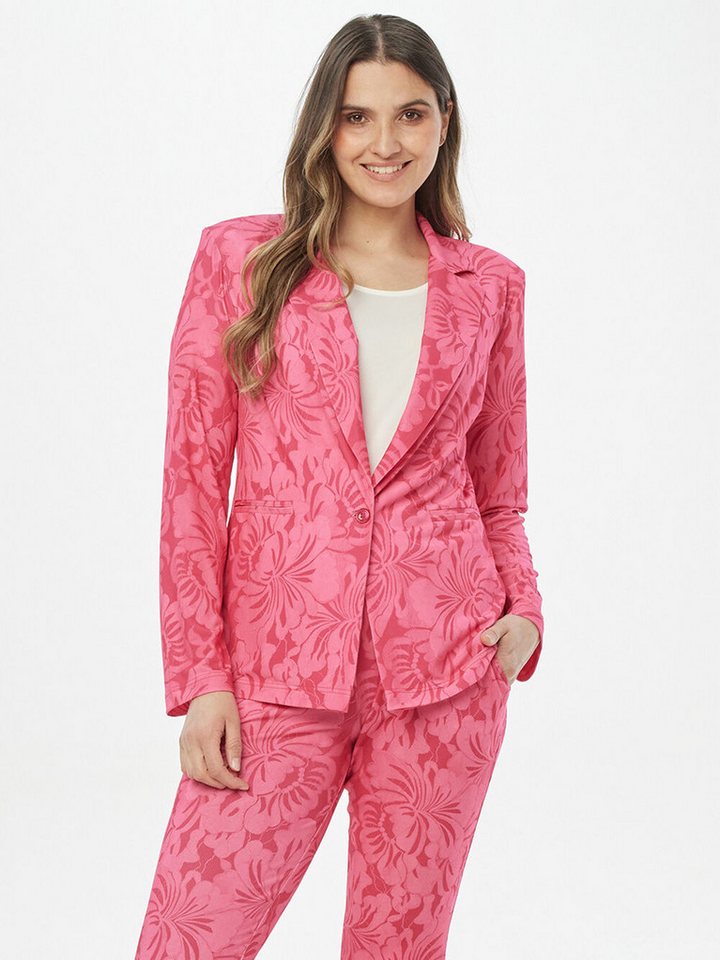 Sarah Kern Jackenblazer Anzug Körpernah mit Lace Print von Sarah Kern