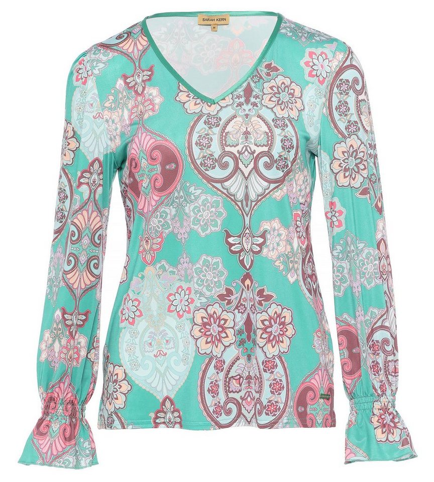 Sarah Kern Schlupfbluse Jerseybluse koerpernah mit Ornament-Print von Sarah Kern