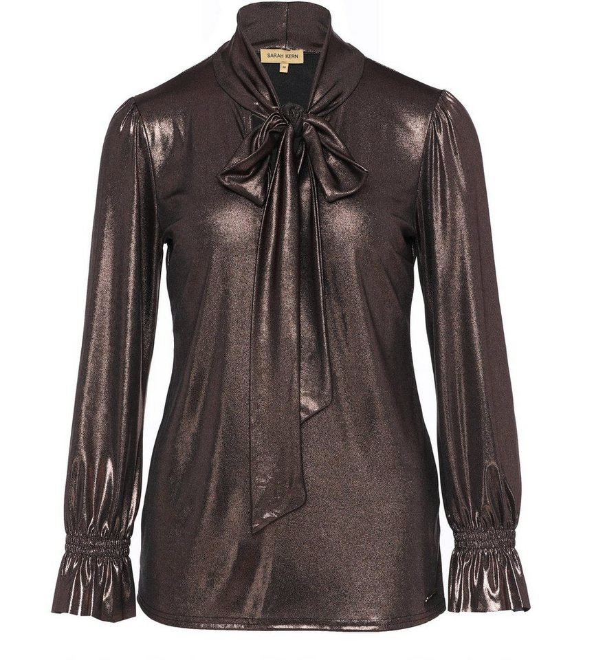 Sarah Kern Schluppenbluse Blusenshirt figurumspielend mit Bronze Shimmer von Sarah Kern