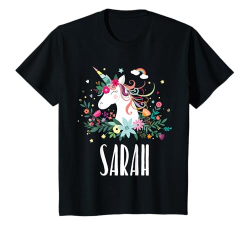 Einhorn Pferd Name Sarah Mädchen Geschenk T-Shirt Einhorn Pferd Name Sarah Mädchen Geschenk T-Shirt von Sarah Name Einhorn Geschenk