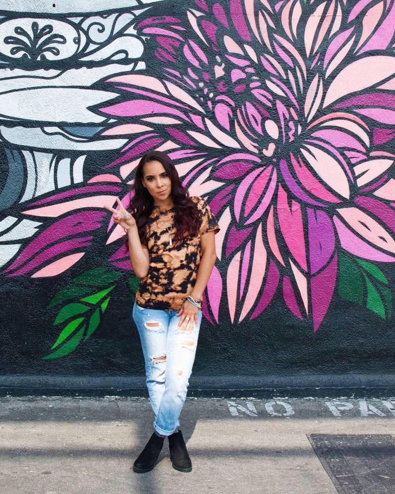 Schwarzes Bleach-Dye T-Shirt - Xsmall Xl von SarahDuckieBrand