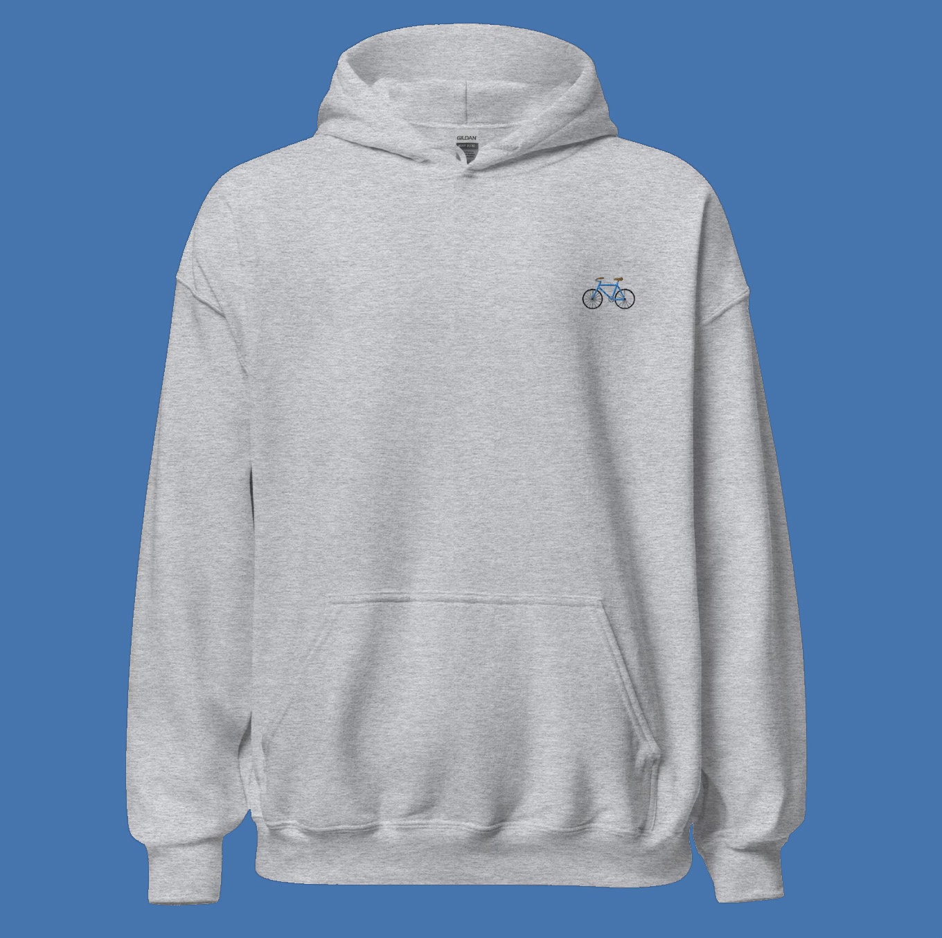 Bestickter Fahrrad-Kapuzenpullover Bestickter Fahrrad-Kapuzenpullover von SarahLocher
