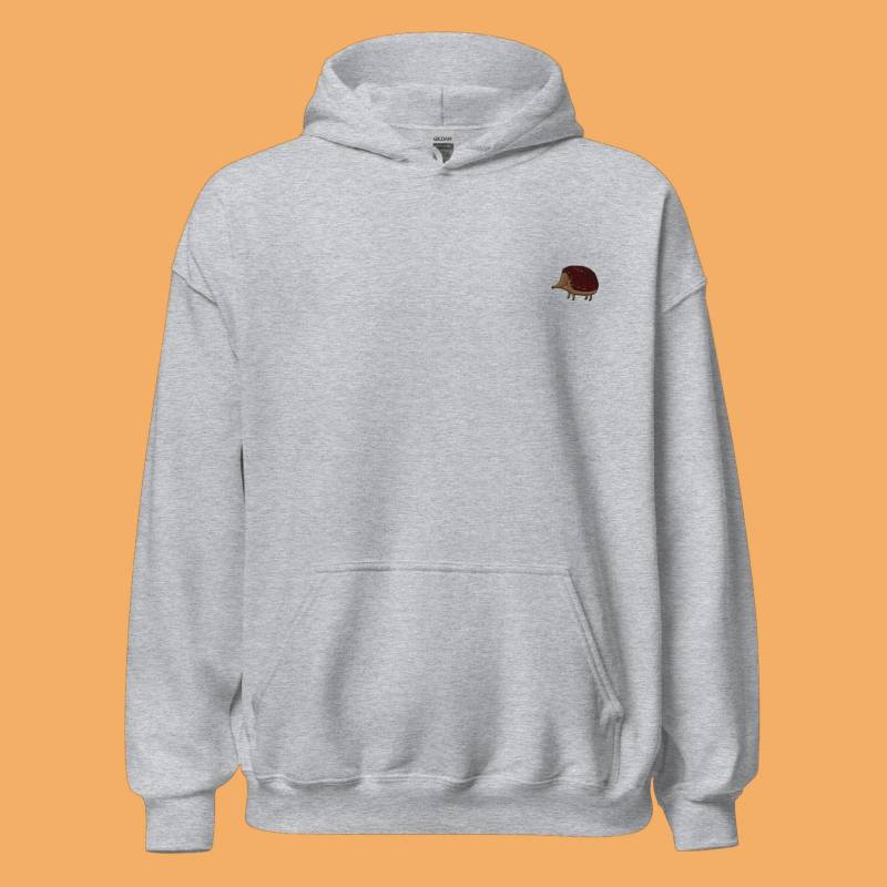 Bestickter Igel-Kapuzenpullover von SarahLocher