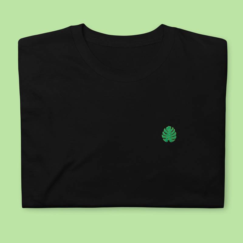 Besticktes T-Shirt Mit „Monstera" Motiv von SarahLocher