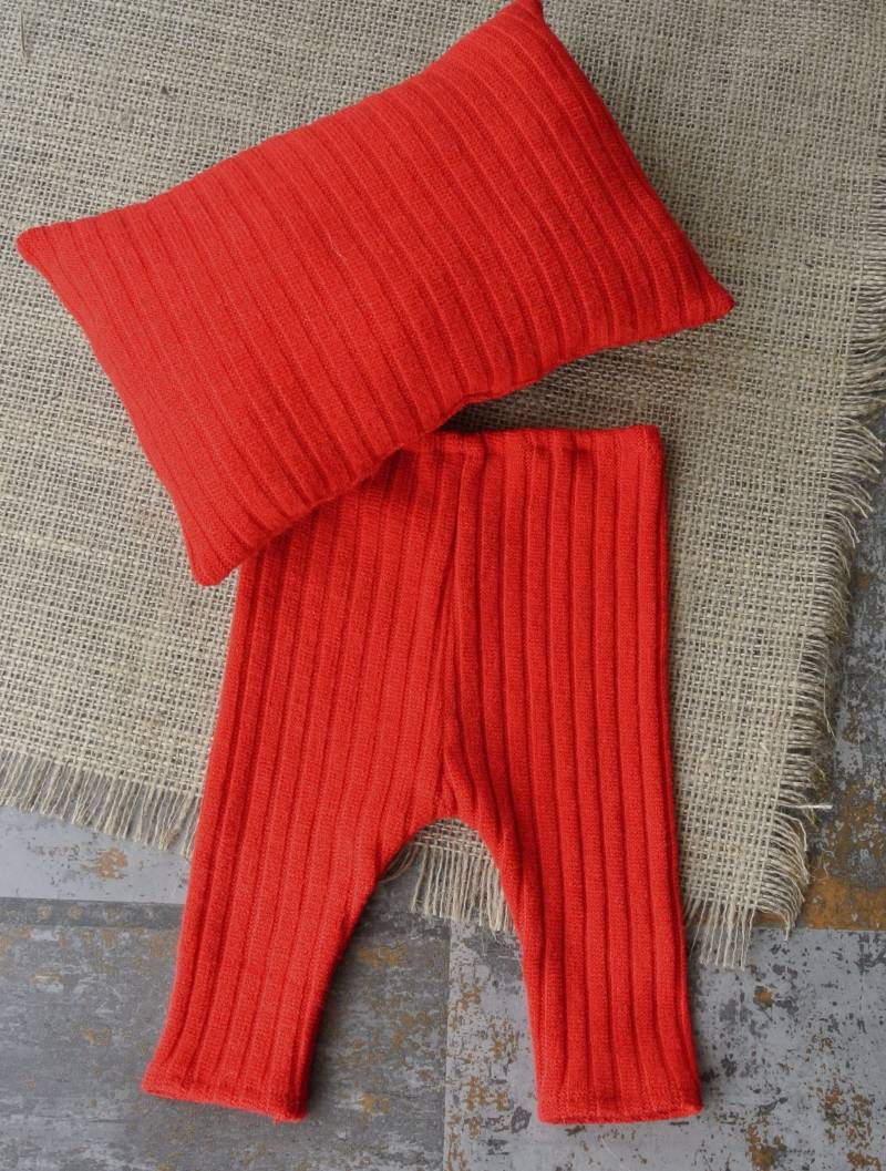 Neugeborenen Xmas Rot Jersey Kissen Und Hose Set Foto Prop Neugeborenen Xmas Rot Jersey Kissen Und Hose Set Foto Prop von SarahSewingB