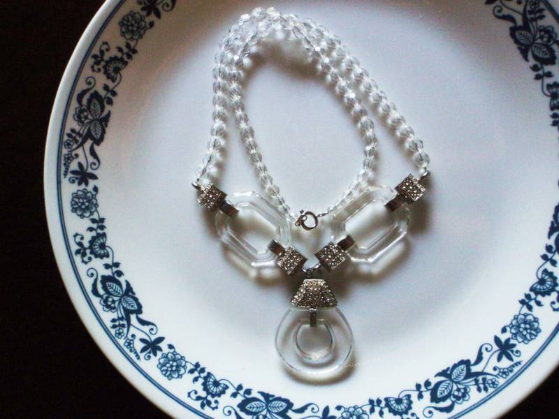 Glas-Link Und Crystal Halskette von Sarahmelvi