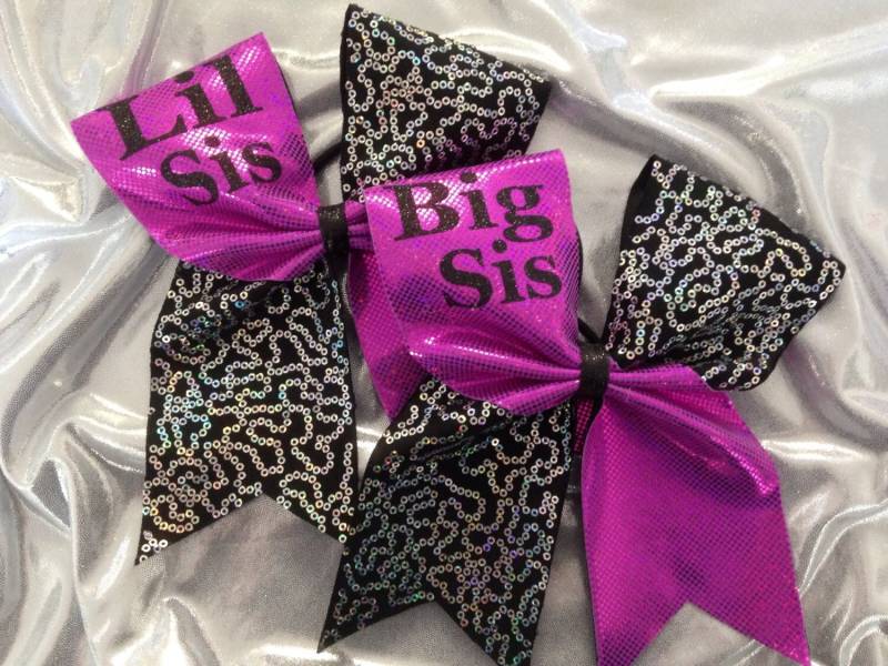 3 "Cheer Bow - Big Sis Little Bögen von SarahsCheerBows