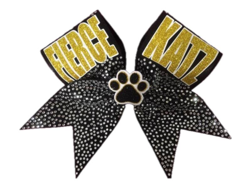 Bold Statement Strassstein-Texas Schleife | Mit 3D Akzent von SarahsCheerBows