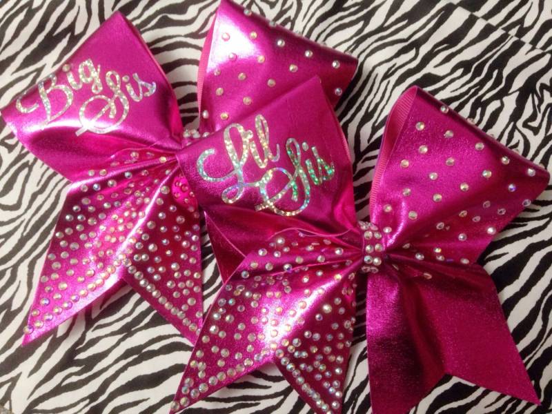 Sis/Lil Sis Jubeln Bogen Paar von SarahsCheerBows