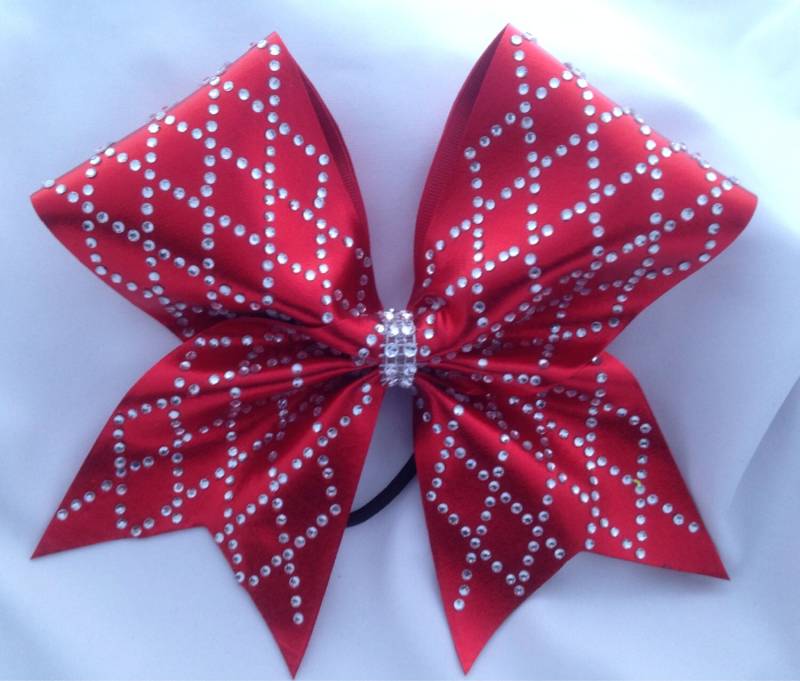 strass Schneefliege +Texas Schleife+ von SarahsCheerBows