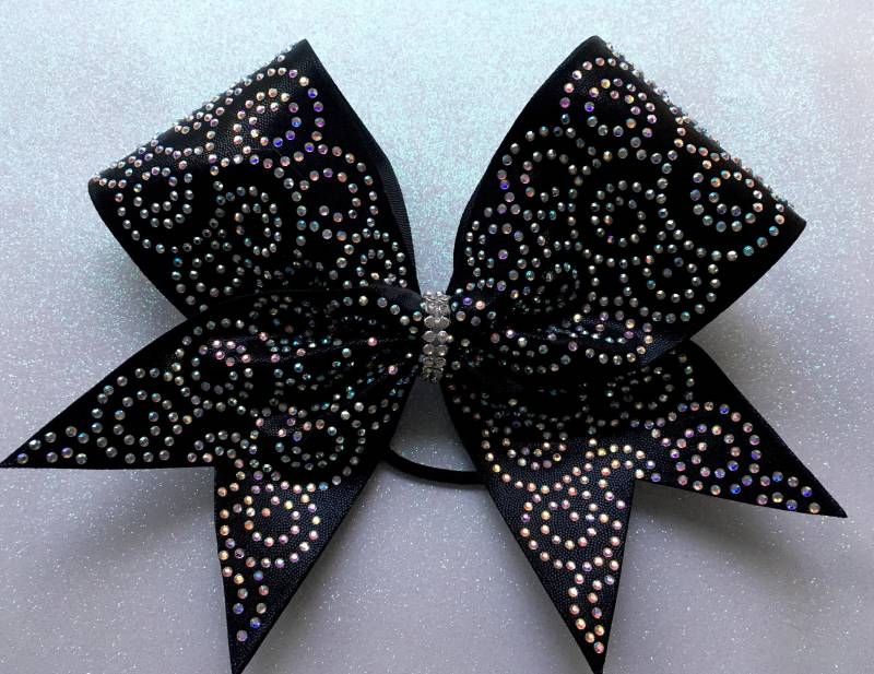 strass Swirl - Schleife von SarahsCheerBows