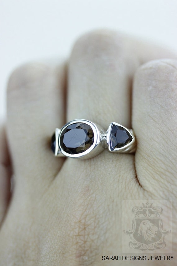Größe 5.5 Smokey Rauchtopas Feiner 925 Sterling Silber Ring | Nickel Frei R1115 von SarahsDesignJewelry