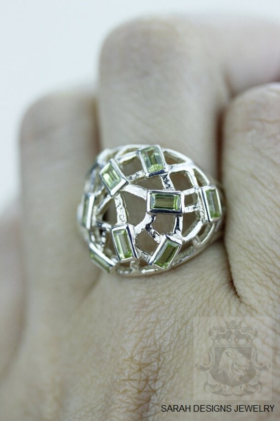 Größe 7 Wirework Peridot Fein 925 Sterling Silber Ring | Nickel Frei R893 von SarahsDesignJewelry