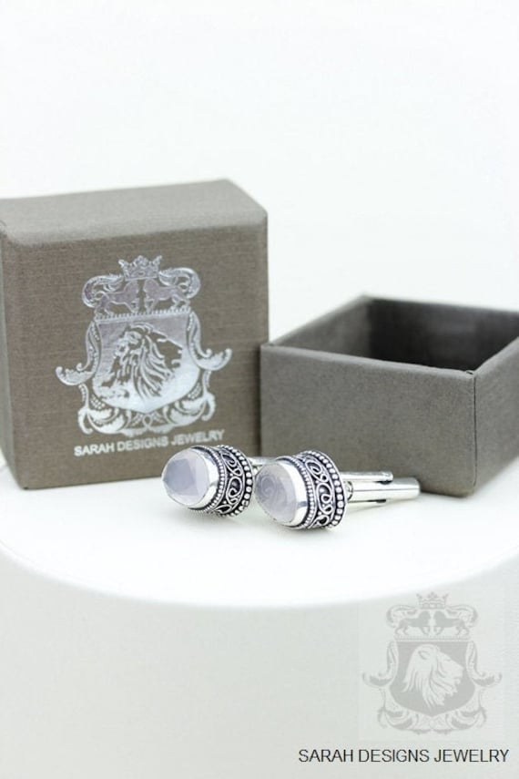 Vintage Filigrane Antike 925 Sterling Silber Unisex Manschettenknopf Herren Manschettenknöpfe Rosenquarz Accessoires von SarahsDesignJewelry