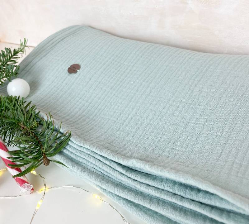 Musselintuch - Damen Herren Xxl Halstuch Bio Schal Baumwolle Dreieckstuch von SaralyManufaktur