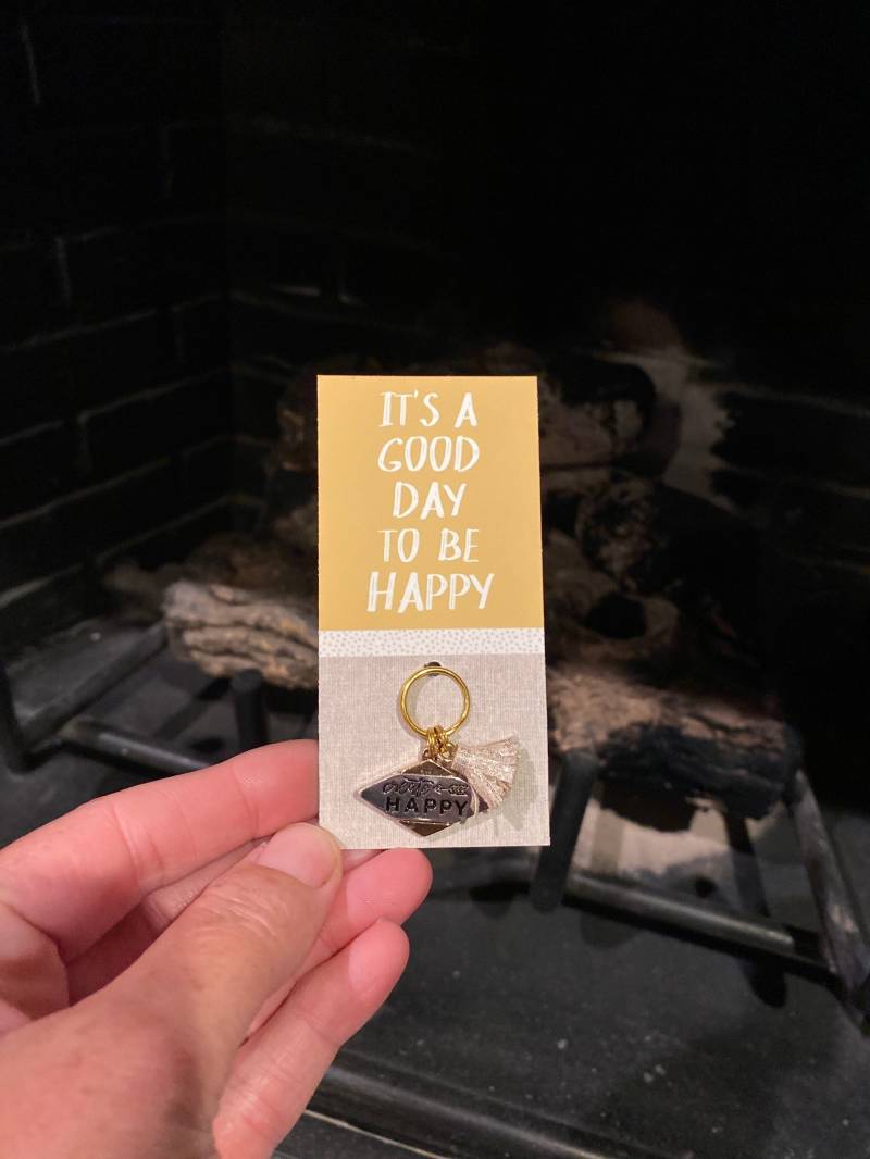 Create Happy Charm Schlüsselanhänger Zipper Pull 1stk Its A Good Day To Be Quaste Gold von SarasTableCharms19