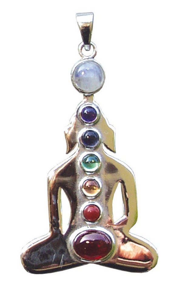 Saraswati Amulett Anhänger "Chakra-Buddha" 7 Halbedelsteine Messing 8,0g Saraswati Amulett Anhänger "Chakra-Buddha" 7 Halbedelsteine Messing 8,0g von Saraswati