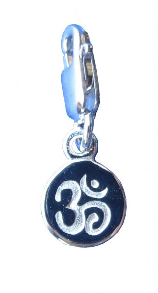 Saraswati Amulett Anhänger Karabiner "Om" 0,7cm Silber 925 von Saraswati