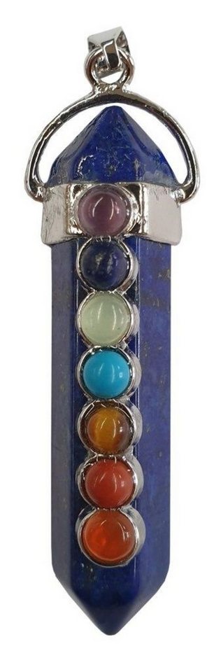 Saraswati Amulett Edelstein Anhänger "Lapislazuli" mit Chakrasteinen 5cm von Saraswati