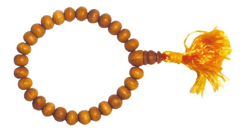 Saraswati Armband Armband "Mala" Sandelholz 27 Perlen von Saraswati