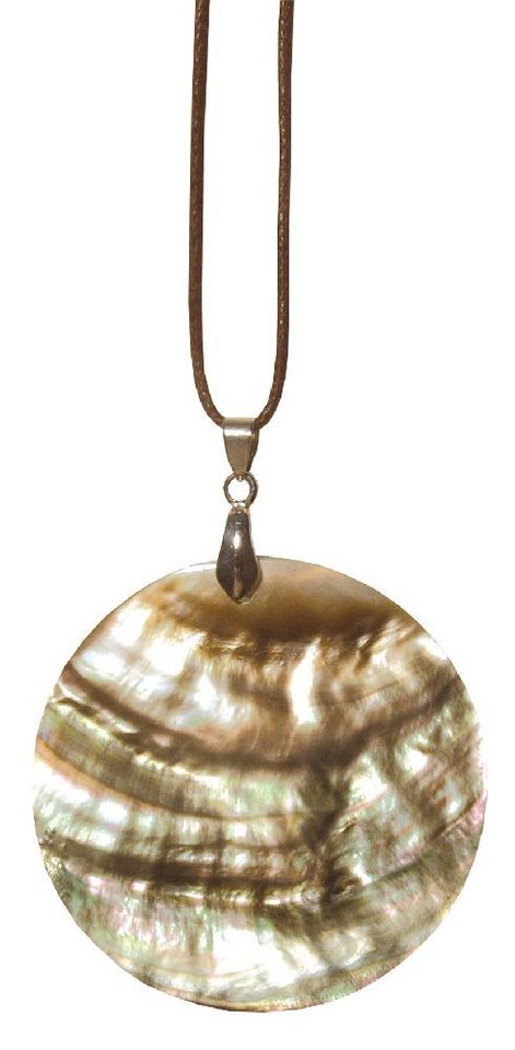Saraswati Kette mit Anhänger Muschel - Halskette Resin 5cm von Saraswati