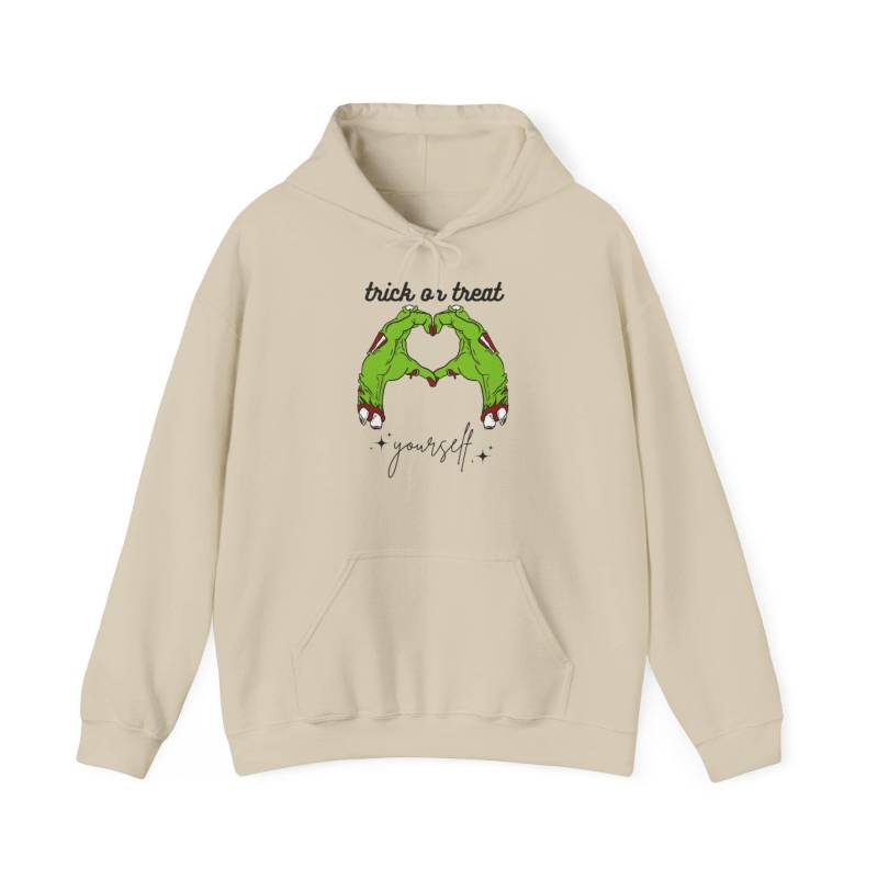 Gemütliches Halloween Hoodie Süßes Oder Saures Sweatshirt - Unisex-Kleidung Gemütliches Halloween Hoodie Süßes Oder Saures Sweatshirt - Unisex-Kleidung von SarcasmStyling