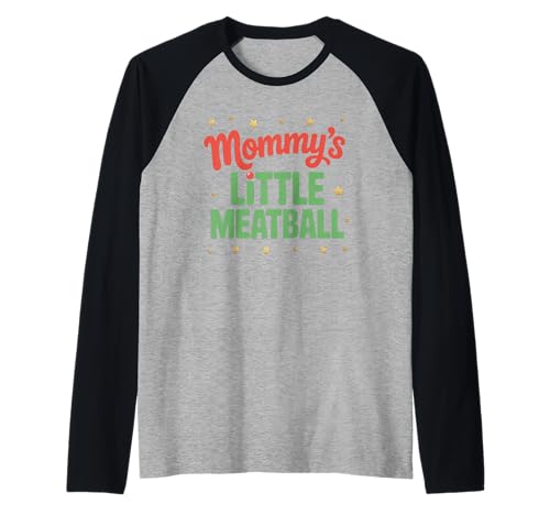 Lustiger Kleiner Fleischbällchen für Mama, süßer Familienhumor, Damen und Herren Raglan Lustiger Kleiner Fleischbällchen für Mama, süßer Familienhumor, Damen und Herren Raglan von Sarcastic Baby Toddler Mom Parenting Joke Italian