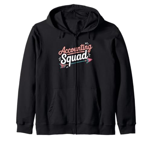 Lustiges Buchhaltungs-Squad Spruch Humor Finance Team Frauen Männer Kapuzenjacke von Sarcastic Bookkeeper Retro Style Numbers Crew