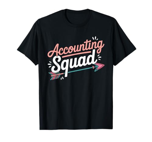 Lustiges Buchhaltungs-Squad Spruch Humor Finance Team Frauen Männer T-Shirt von Sarcastic Bookkeeper Retro Style Numbers Crew