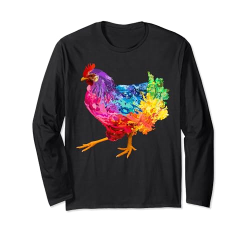 Chicken Lover Gifts Chicken für Damen, bunt, cool, Henne, Herren Langarmshirt Chicken Lover Gifts Chicken für Damen, bunt, cool, Henne, Herren Langarmshirt von Sarcastic Chicken Shirts Co18