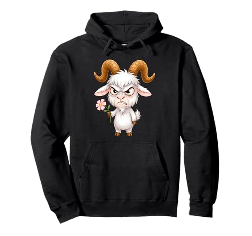 Lustiges Grumpy Goat Farm Tier Design Geschenk Männer Frauen Kinder Pullover Hoodie von Sarcastic Cute Crazy Baby Goat Graphic for Farmer
