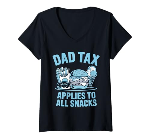 Damen Dad Tax Day Joke for Father’s Day Humor T-Shirt mit V-Ausschnitt Damen Dad Tax Day Joke for Father’s Day Humor T-Shirt mit V-Ausschnitt von Sarcastic Dad Tax Quote For Fathers
