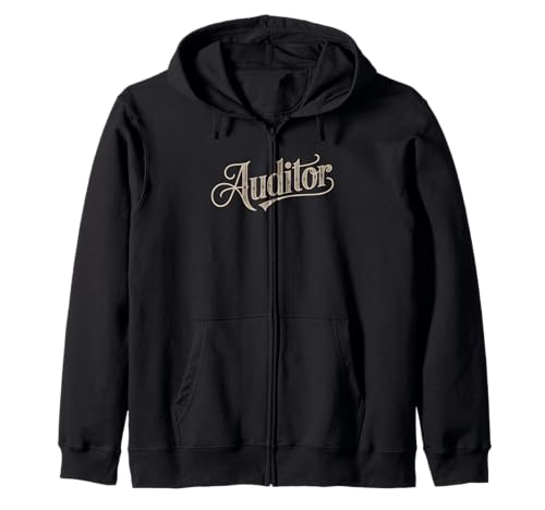 Lustiger Auditor Spruch Humor Buchhaltung Professionelle Frauen Männer Kapuzenjacke von Sarcastic Finance Joke Retro Style Numbers Expert