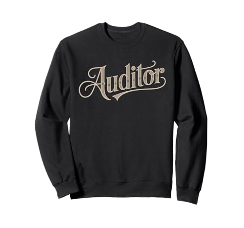 Lustiger Auditor Spruch Humor Buchhaltung Professionelle Frauen Männer Sweatshirt von Sarcastic Finance Joke Retro Style Numbers Expert