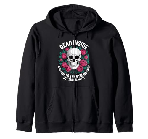 Funny Dead Inside to The Gym Spruch Workout Humor Women Men Kapuzenjacke Funny Dead Inside to The Gym Spruch Workout Humor Women Men Kapuzenjacke von Sarcastic Fitness Joke Retro Gothic Gym Dad Mom