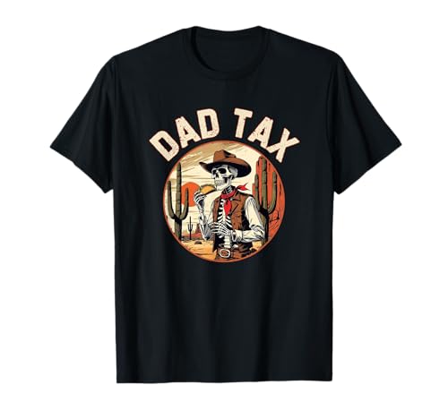 Dad Tax Inspecting Food for Kids Making Sure It's Not Poison T-Shirt von Sarcastic Funny Skeleton Hard Job for Fathers CLR