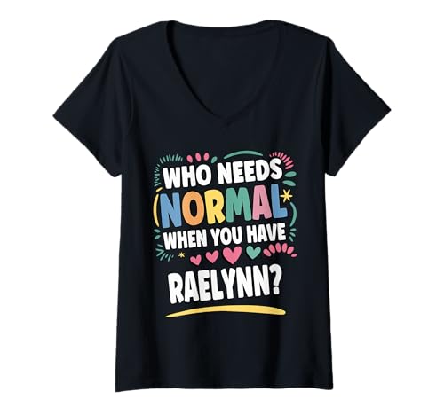Damen Raelynn Personalisierter Name Lustig Niedlich Custom Raelynn Name T-Shirt mit V-Ausschnitt Damen Raelynn Personalisierter Name Lustig Niedlich Custom Raelynn Name T-Shirt mit V-Ausschnitt von Sarcastic Gift For Women Gift For RAELYNN