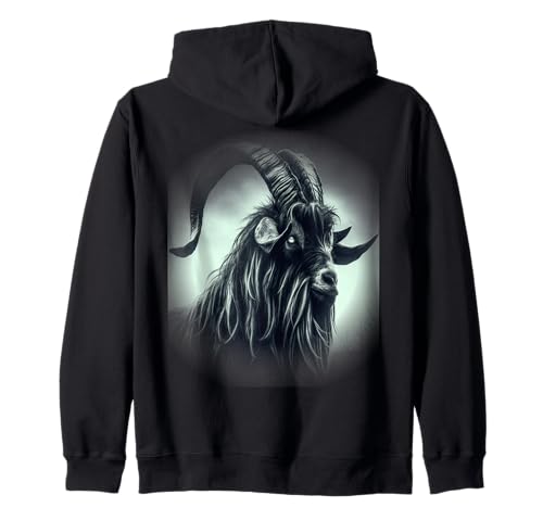Herren Old Goat Intense Stare Funny Old Ram Kapuzenjacke Herren Old Goat Intense Stare Funny Old Ram Kapuzenjacke von Sarcastic Goat Pun for Old Guys Old Goat