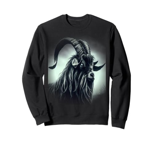 Herren Old Goat Intense Stare Funny Old Ram Sweatshirt Herren Old Goat Intense Stare Funny Old Ram Sweatshirt von Sarcastic Goat Pun for Old Guys Old Goat