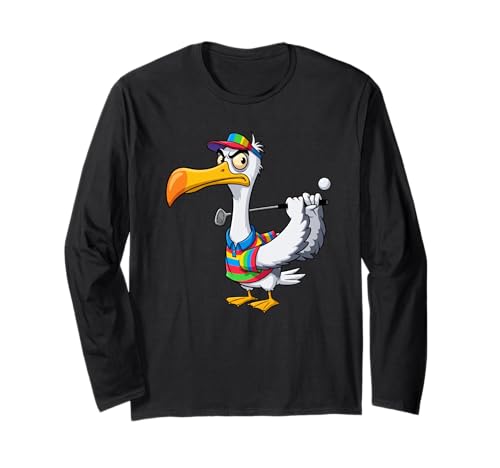 Lustiger Golfer Albatross Vogel Golf Spieler Spiel Geschenk Männer Frauen Langarmshirt von Sarcastic Golf Lover Golfing Club Graphic Design