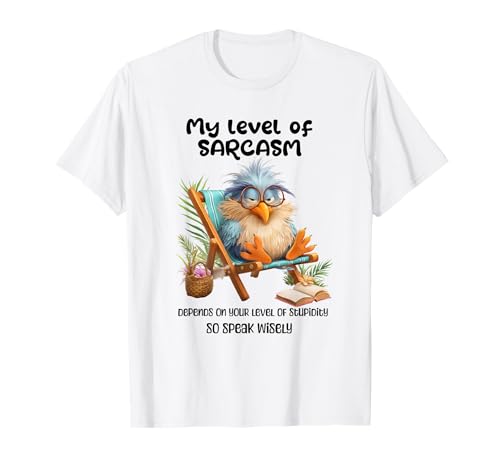 Funny Grumpy Bird Witty Quote Sarcastic Gift for Men Women T-Shirt von Sarcastic Humor Funny Bird