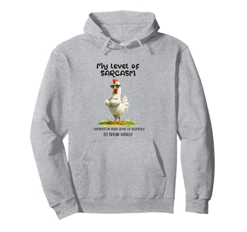 Funny Grumpy Chicken Witty Quote Sarcastic Gift Men Women Pullover Hoodie von Sarcastic Humor Funny Bird