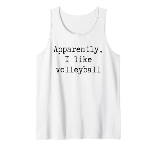 Anscheinend mag ich Volleyball Lustiges Mama Papa Schwester Bruder Tank Top von Sarcastic Humor Funny Gifts for Sports Fans