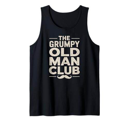 Lustiger The Grumpy Old Man Club, lustiges Schnurrbart-Design für Männer Tank Top Lustiger The Grumpy Old Man Club, lustiges Schnurrbart-Design für Männer Tank Top von Sarcastic Humorous Statement Designs