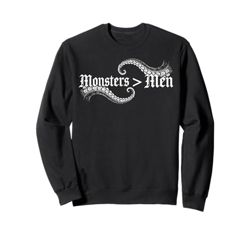 Monster Over Men Fantasy Dark Romance Bookish Sweatshirt von Sarcastic Monster Boyfriend Fantasy Spicy Bookworm
