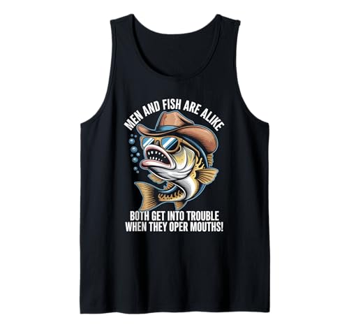 Lustiger Spruch Männer Fisch Ärger Sprechen Humor Witz Frauen Männer Tank Top Lustiger Spruch Männer Fisch Ärger Sprechen Humor Witz Frauen Männer Tank Top von Sarcastic Outdoors Angler Cowboy Bass Vintage Cool
