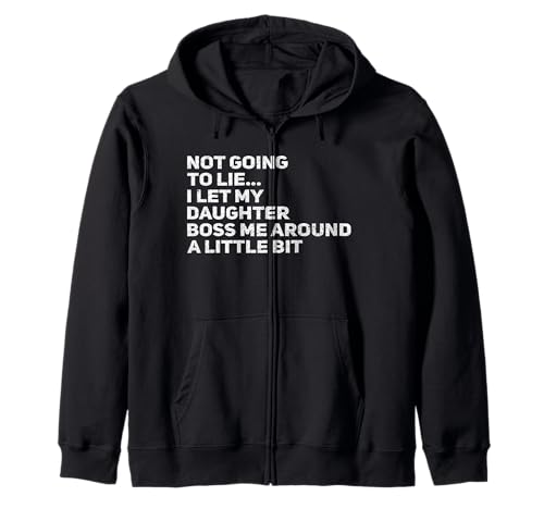 Mädchen Papa Lustiger Vatertag Tochter Chef Papa Around Humor Kapuzenjacke Mädchen Papa Lustiger Vatertag Tochter Chef Papa Around Humor Kapuzenjacke von Sarcastic Parenting Apparel Father Daughter Shop